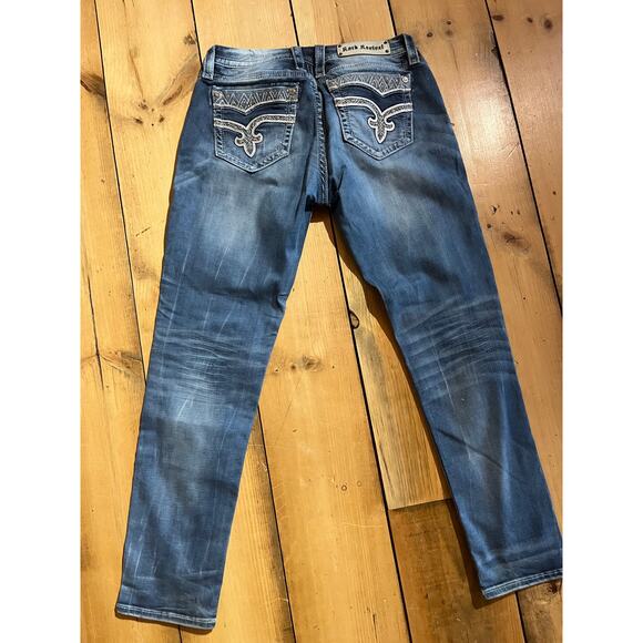 Rock Revival Women's Vivian Skinny Jeans. Bling. Studs. Size 32 - Picture 2 of 8